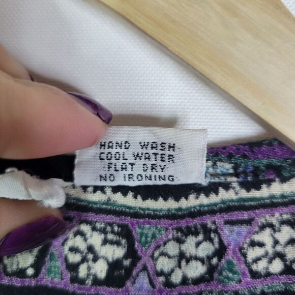 90s Vintage Stars Patterned Sleeveless Dress - Picture 6 of 14